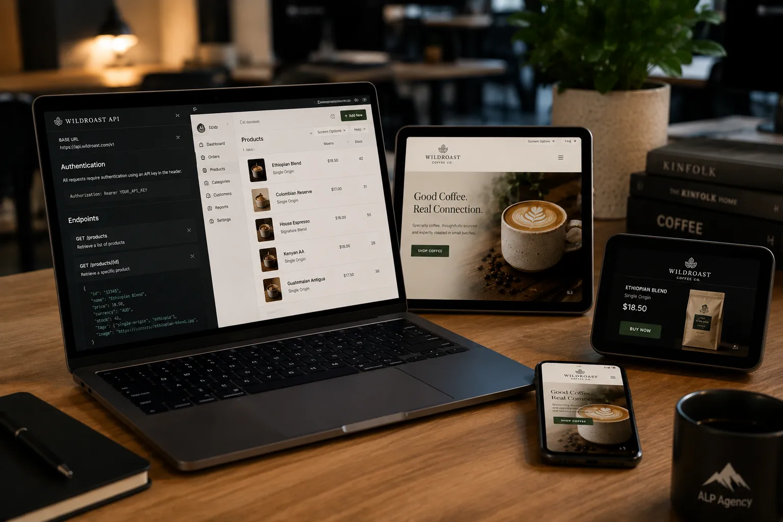 Headless CMS content delivered across multiple devices