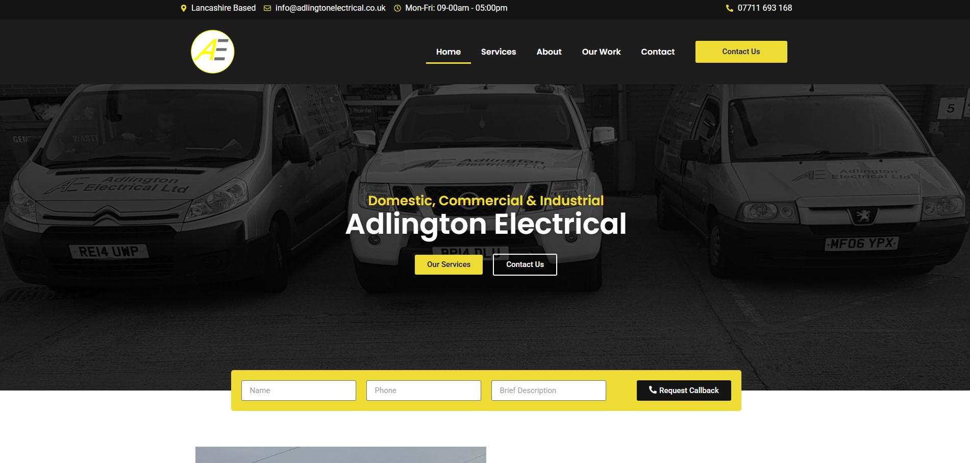 Adlington Electrical Website
