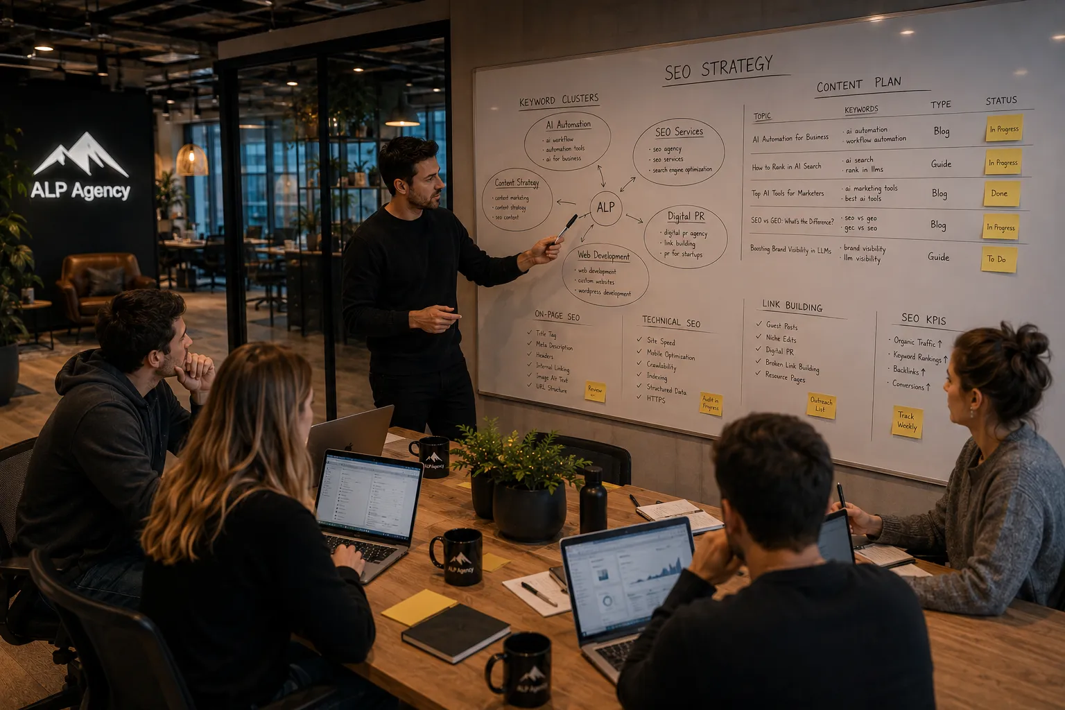 Organic search SEO strategy planning