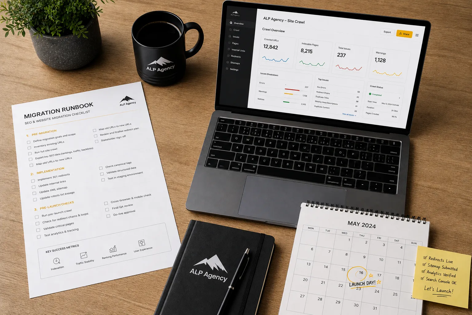 Site migration audit report